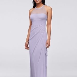 David's Bridal Lavender Haze bridesmaid dress
